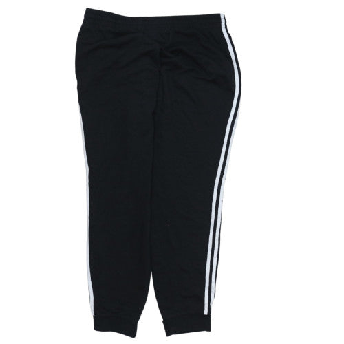 Adidas Womens Black XL Jogger Trousers with Side Stripes