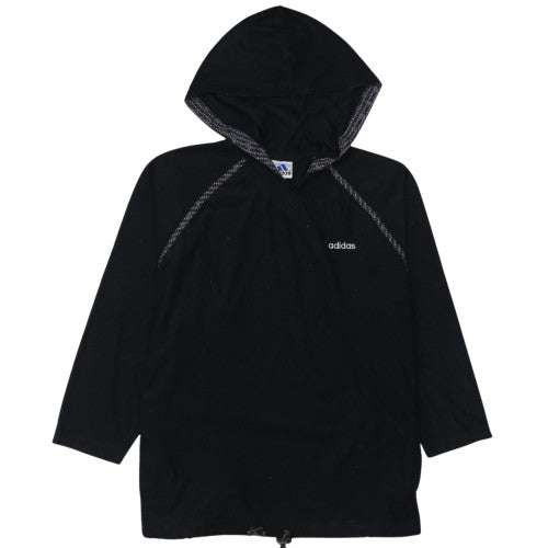 Adidas Womens Black Pullover Hoodie Size M Casual Sportswear