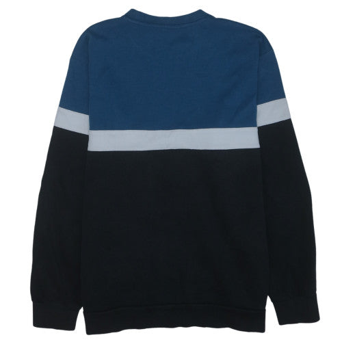adidas Men's Blue Crew Neck Pullover Sweatshirt L Regular