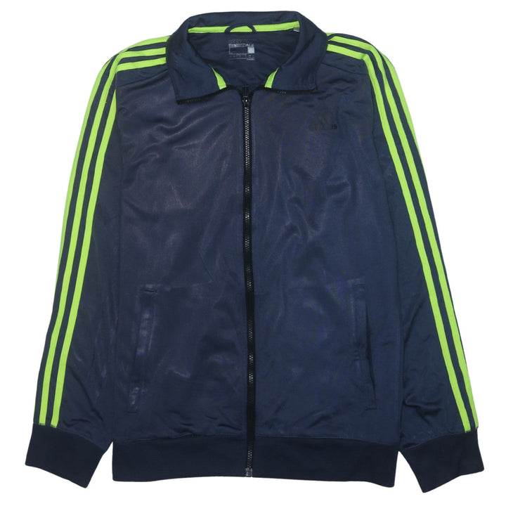 Adidas Men Blue Full Zip Sports Sweatshirt Jacket L Climalite