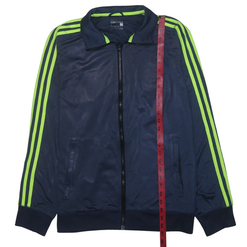 Adidas Men Blue Full Zip Sports Sweatshirt Jacket L Climalite