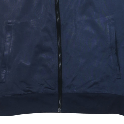 Adidas Men Blue Full Zip Sports Sweatshirt Jacket L Climalite
