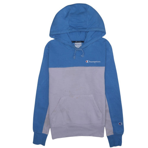 Champion Mens Blue Pullover Hoodie M Logo Sportswear