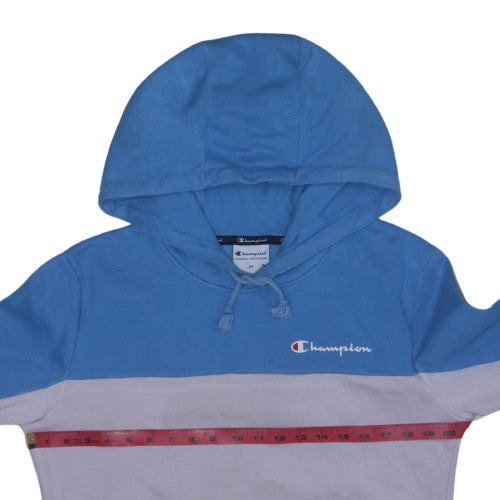 Champion Mens Blue Pullover Hoodie M Logo Sportswear