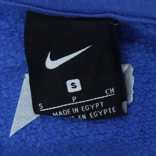 Nike Men's Blue Full Zip Sports Hoodie S Regular Fit