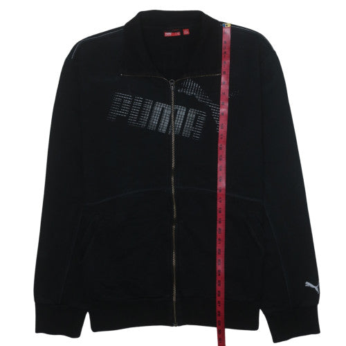 Puma Men's Black 2XL Full Zip Fleece Sweatshirt