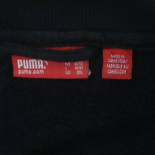 Puma Men's Black 2XL Full Zip Fleece Sweatshirt