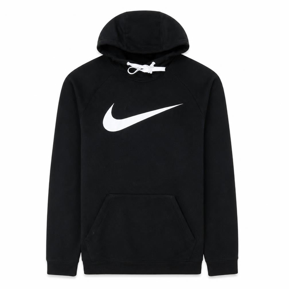 Nike Men's Black Pullover Hoodie M Dri-Fit Logo Sportswear