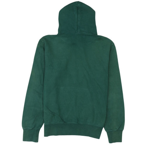 Champion Women's Green Large Pullover Hoodie 100% Cotton Logo Sweatshirt