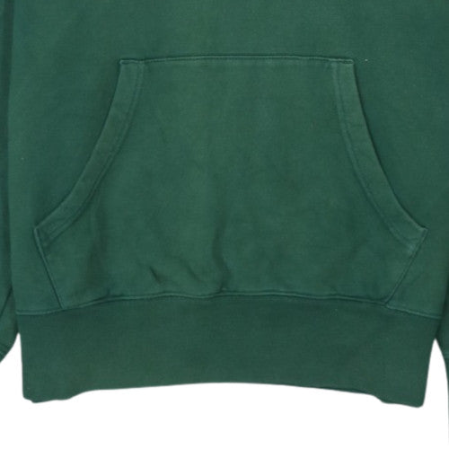 Champion Women's Green Large Pullover Hoodie 100% Cotton Logo Sweatshirt