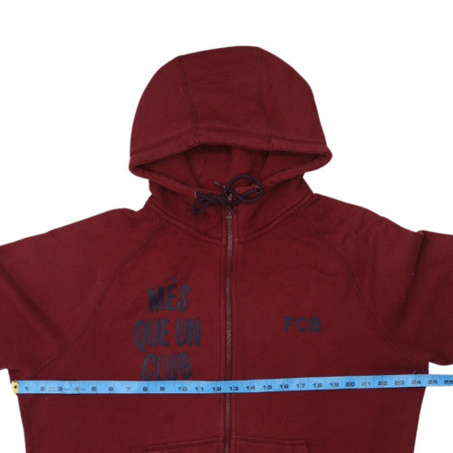 Nike Men’s Red FCB Full Zip Hoodie Size L Sportswear