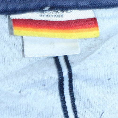 Ellesse Women Navy Blue Crew Neck Logo Sweatshirt Size S
