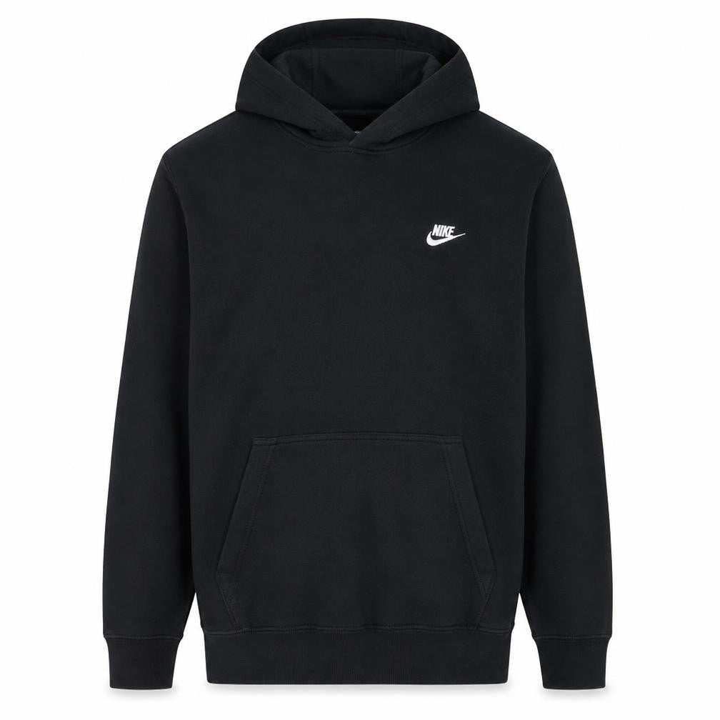 Nike Men's Black XL Pullover Hoodie Cotton Blend Fleece Sweatshirt