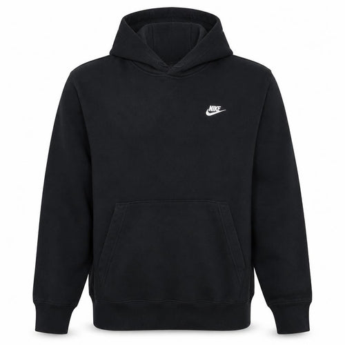 Nike Men's Black Pullover Hoodie L Regular Fit Fleece Sportswear