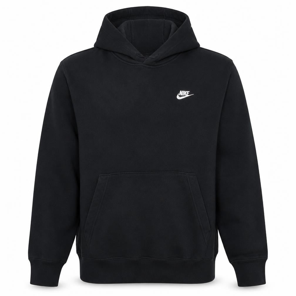Nike Men's Black Pullover Hoodie L Regular Fit Fleece Sportswear