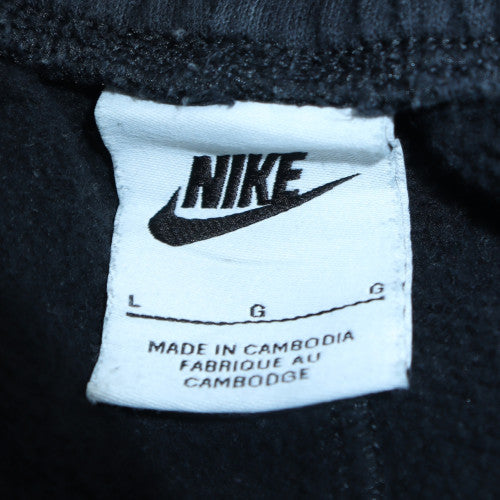 Nike Men's Black Pullover Hoodie L Regular Fit Fleece Sportswear