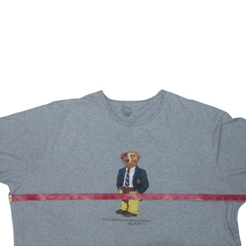Polo Ralph Lauren Men's Grey 3XB Classic Fit Crew Neck Polo Bear T-Shirt