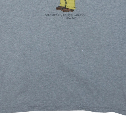 Polo Ralph Lauren Men's Grey 3XB Classic Fit Crew Neck Polo Bear T-Shirt