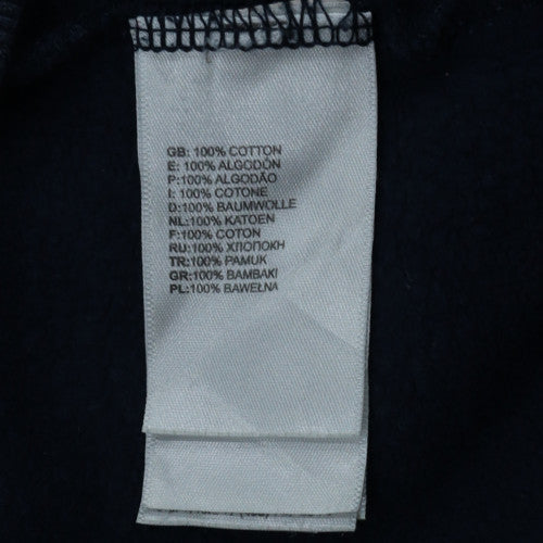 The North Face Men's Blue Medium Crew Neck Cotton Sweatshirt