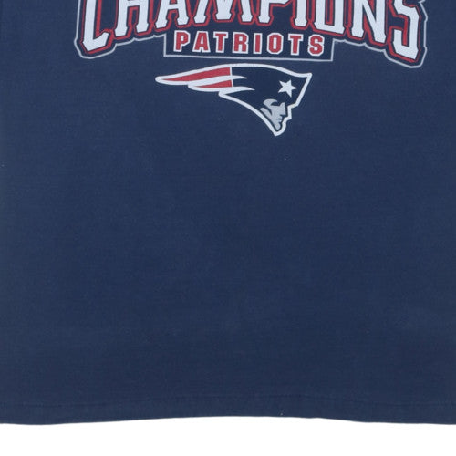 NFL Men's Navy Blue Patriots Super Bowl Champions T-Shirt XL