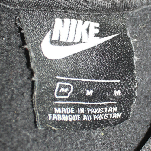 Nike Men's Black Crew Neck Fleece Pullover Sweatshirt M