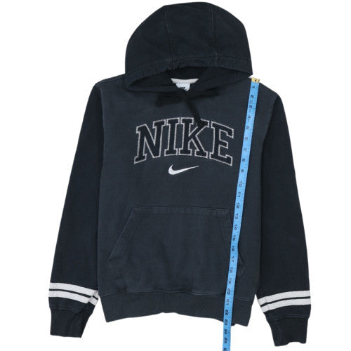 Nike Womens Black XS Pullover Hoodie with Logo Design