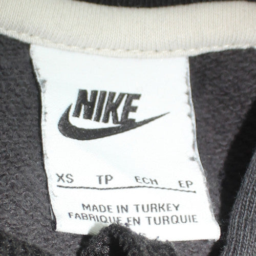 Nike Womens Black XS Pullover Hoodie with Logo Design