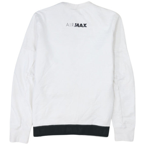 Nike Mens White Air Max Crew Neck Sweatshirt Size M