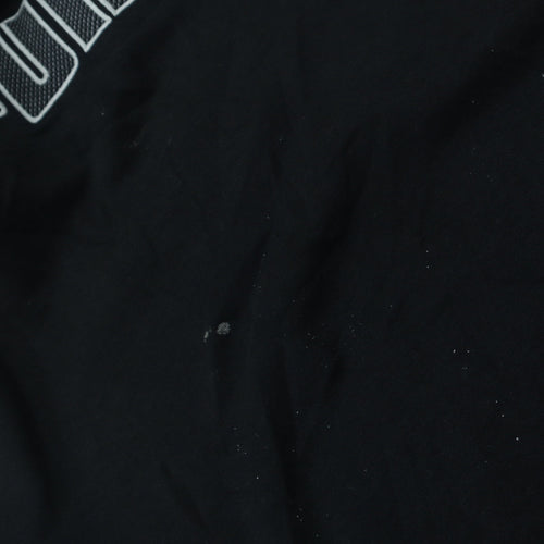 Puma Womens Black Size 16 Logo Pullover Sweatshirt