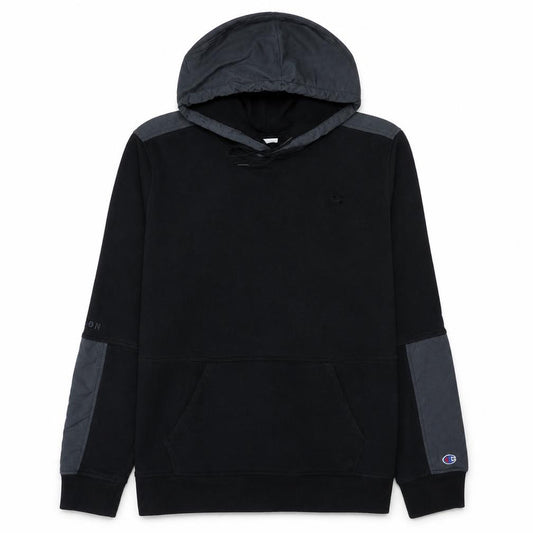 Front view of Champion Elite Men's Black XL Pullover Hoodie Cotton Blend