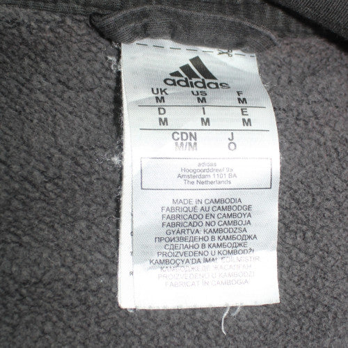 Adidas Men's Black Full Zip Hoodie M Sports Fleece Jacket
