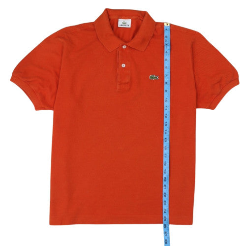 Lacoste Men's Orange Cotton Polo Shirt Size L Short Sleeve Classic