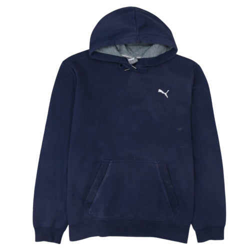 Puma Men's Blue XL Pullover Hoodie with Logo