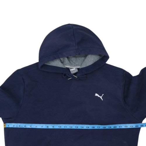 Puma Men's Blue XL Pullover Hoodie with Logo