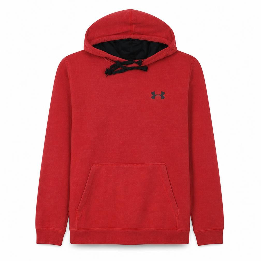 Under Armour Womens Red Fleece Hoodie Size Large ColdGear Fitted
