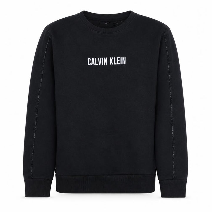 Calvin Klein Men’s Black Crew Neck Logo Sweatshirt Size M