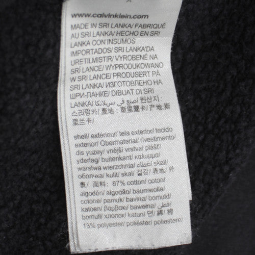 Calvin Klein Men’s Black Crew Neck Logo Sweatshirt Size M