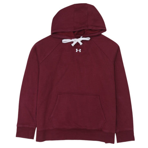 Under Armour Women Burgundy XL Pullover Hoodie Loose Fit Fleece