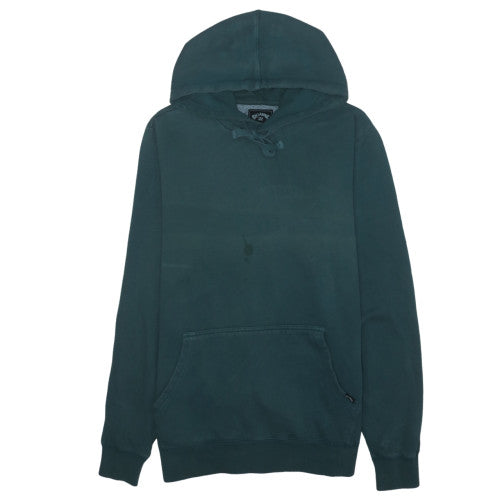 Billabong Men's Green Pullover Hoodie Size M Cotton Fleece