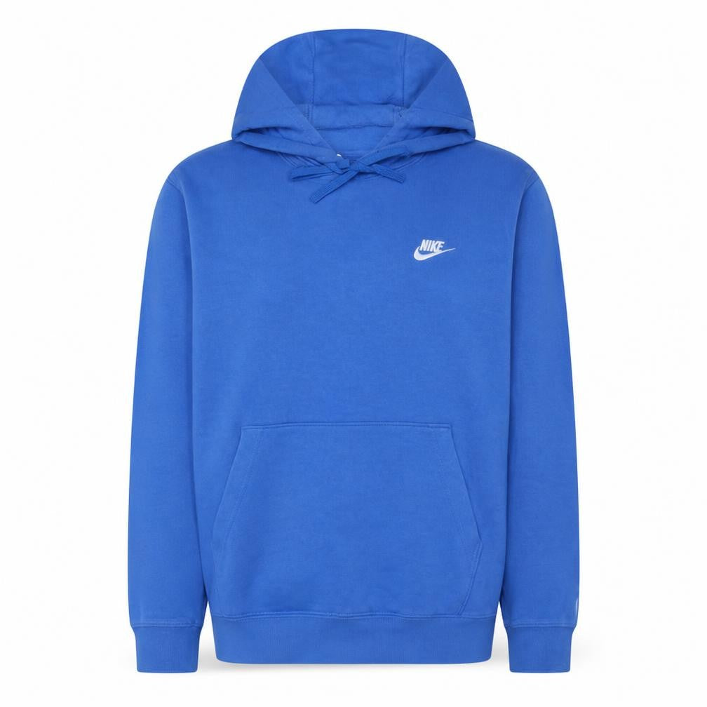 Nike Men's Blue Pullover Hoodie M Fleece Logo Sportswear