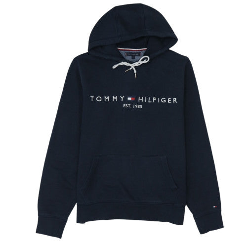 Tommy Hilfiger Men's Blue Embroidered Pullover Hoodie M