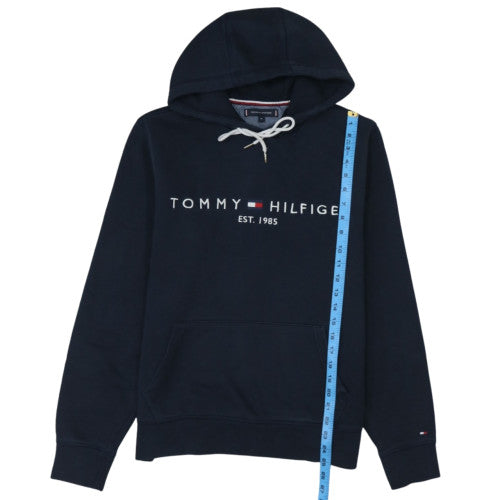 Tommy Hilfiger Men's Blue Embroidered Pullover Hoodie M