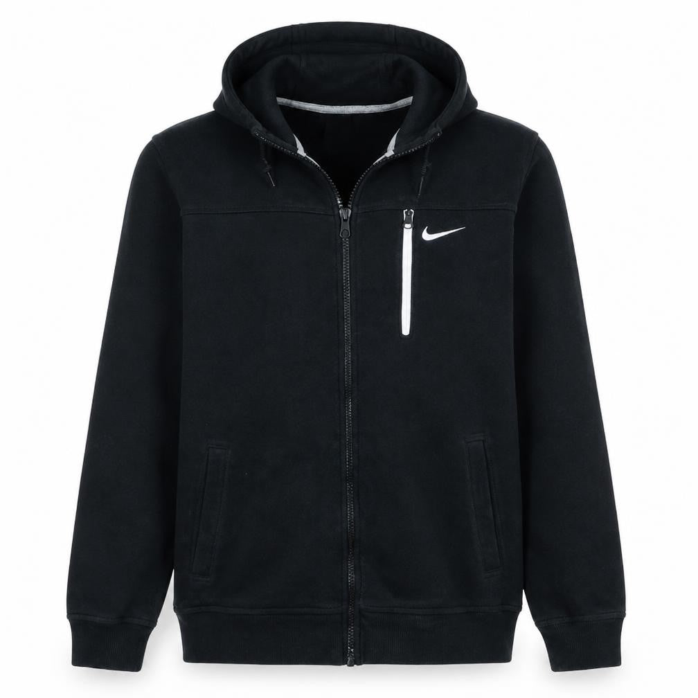 Nike Men's Black Full Zip Hoodie Size L Sports Fleece