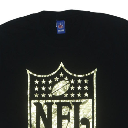 NFL Men's Black XL Graphic Cotton T-Shirt Sports Style