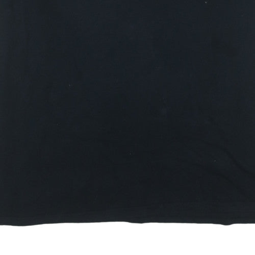 adidas Men's Black 3XL Crew Neck Sports Logo T-Shirt