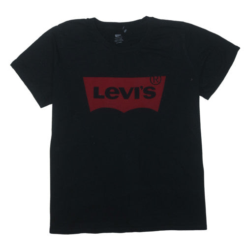 Levi's Mens Black 2XL Logo Graphic Cotton Crew Neck T-Shirt