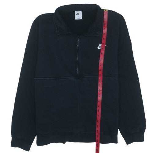 Nike Womens Black XL 1/2 Zip Pullover Sweatshirt Fleece