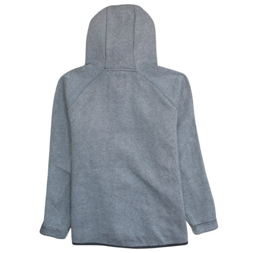 Nike Men's Grey Full Zip Hoodie L Fleece Sportswear