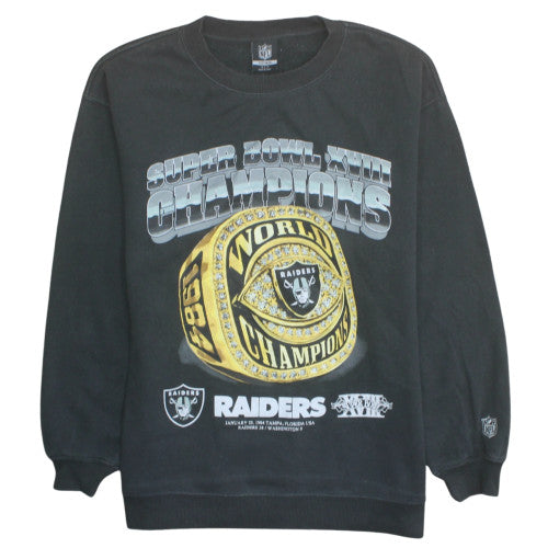Cotton On NFL Raiders Black Men's Sweatshirt S Pullover Crew Neck