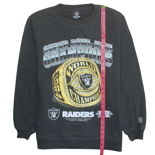 Cotton On NFL Raiders Black Men's Sweatshirt S Pullover Crew Neck